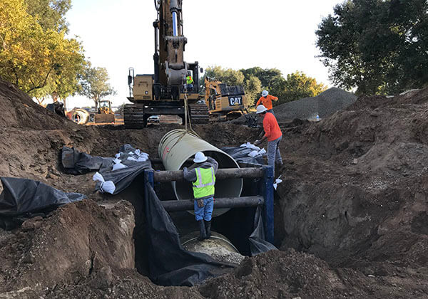 Modesto Headworks, Dryden Box and Influent Flume Improvements installation of pipeline