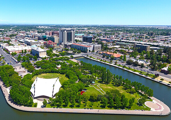 aerial image of City of Stockton