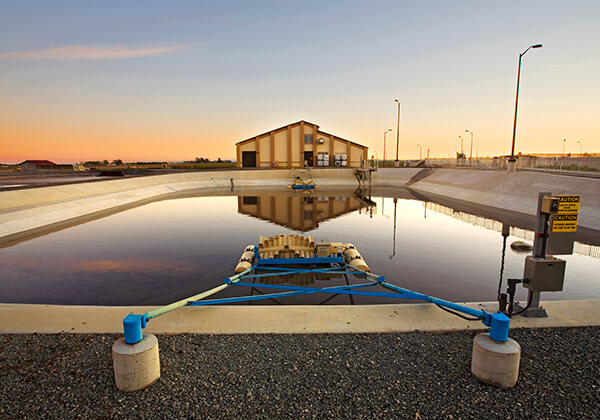 Basin at the Easterly Wastewater Treatment plant.