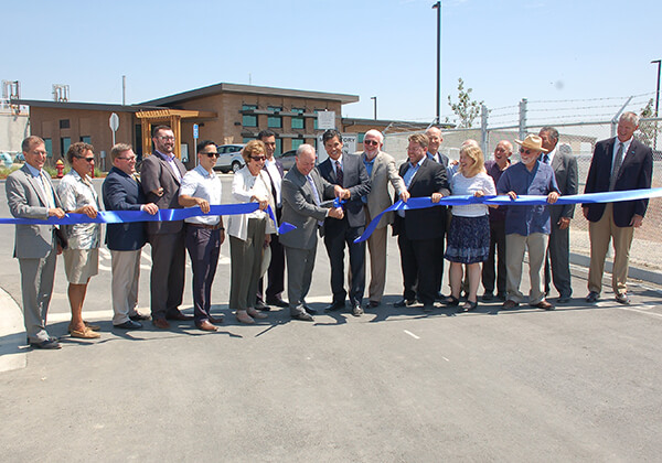 Ribbon cutting ceremony for successful project implemented by West Yost for Woodland-Davis Clean Water Agency