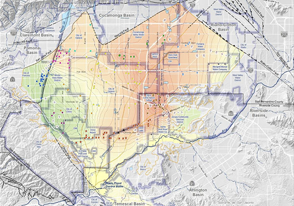 Map of the Chino Basin