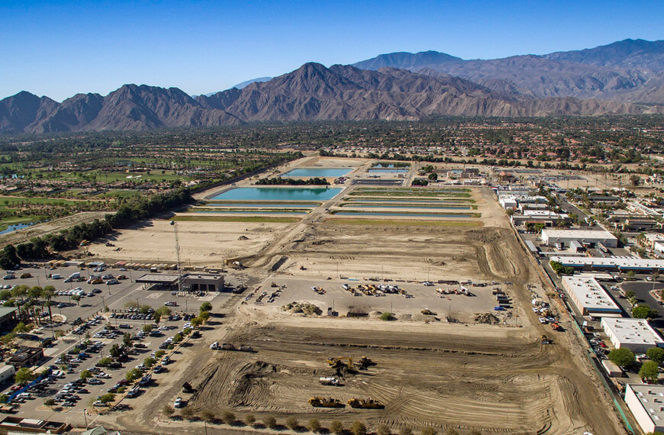 Coachella valley Salt and Nutrient Management Planning site photo by drone